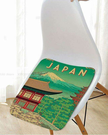 Tokyo Travel Flannel Seat Pad - Stylish Comfort Enhancement for Any Setting