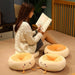 Toast Bread Futon Soft Cushion - Cozy Plush Pillow for Work, Travel, Relaxing, and Living