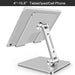Premium Adjustable 360° Rotating Tablet and Laptop Stand - Durable Aluminum Alloy Holder