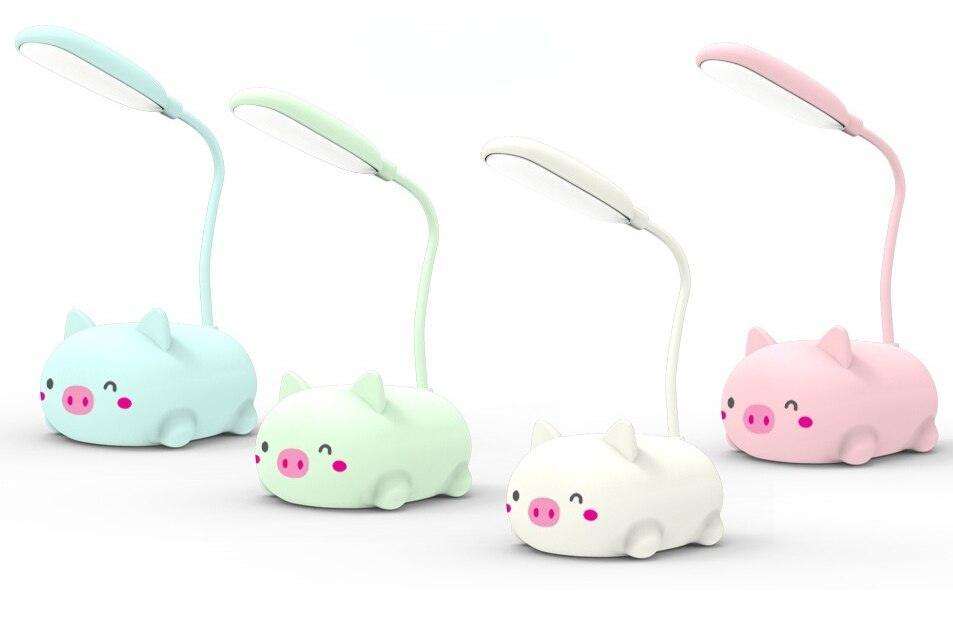 Whimsical LED Cartoon Desk Lamp: Personalized Charging Gift for a Creative Workspace