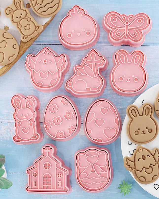 Festive Easter Cookie Cutter Set - Create Delightful Bunny, Egg, and Butterfly Treats