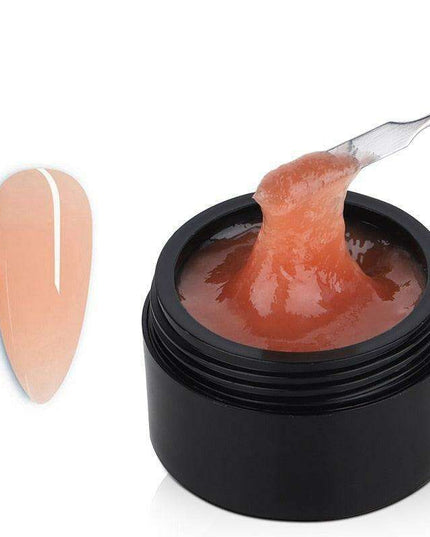 At-Home Salon Nail Extension Kit – Milky White UV Builder Gel for Professional Results