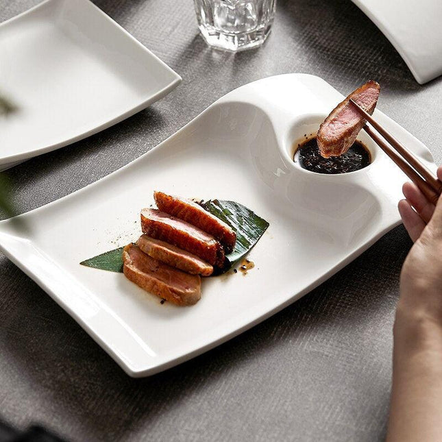 Premium Ceramic Dinner Plates Set for Sophisticated Dining