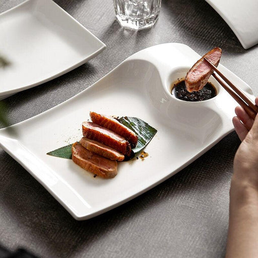Exquisite Porcelain Dinner Plates - Elevate Your Dining Experience
