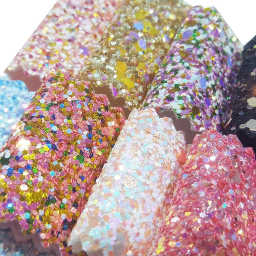 Chunky Glitter Fabric Roll - Vibrant Crafters' Delight