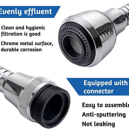 Water-Saving 360° Swivel Faucet Attachment for Eco-Conscious Living