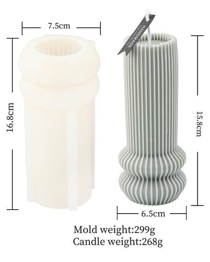 Chic Striped Geometry Silicone Mold for Elegant Crafting