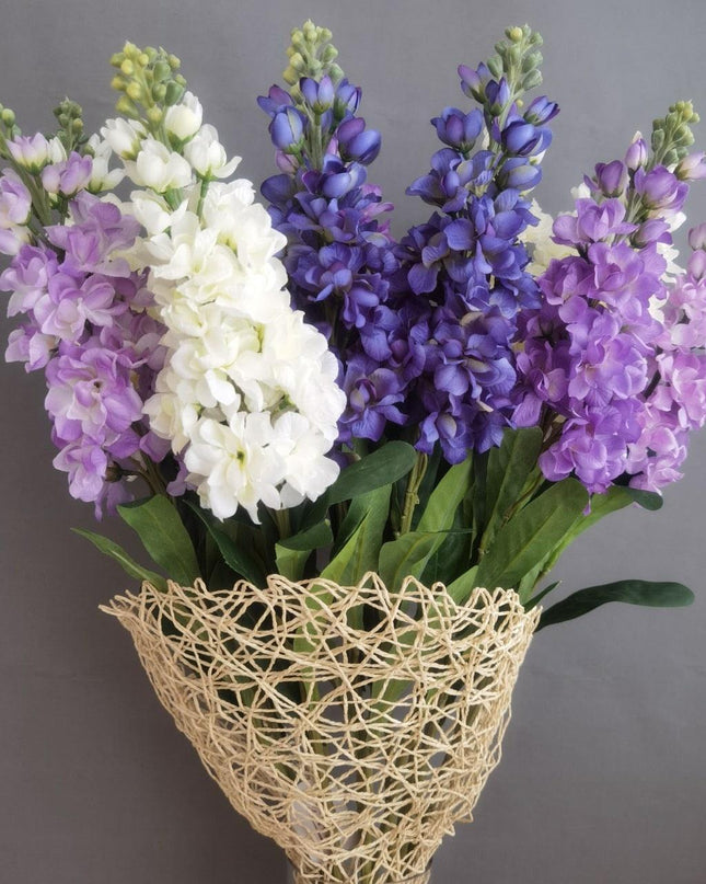 Lifelike Silk Hyacinth Flower Stem - Elegant Artificial Floral Accent