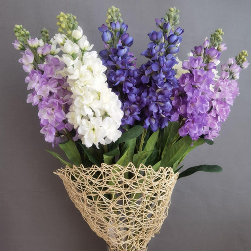 Silk Hyacinth Long Stem Artificial Flower - Single Piece
