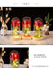 Luxurious Simulated Rose Glass Dome - Elegant Home Accent for Sophisticated Taste