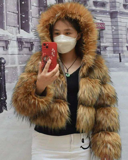 Luxe Faux Fur Winter Coat | Chic Women's Outerwear