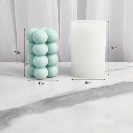 Bubble Ball and Cube Candle Mold Set - Innovative Crafting Essentials for Candle Makers