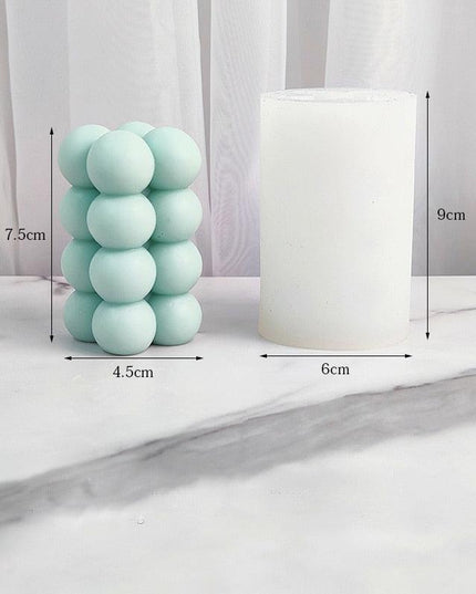 Bubble Ball and Cube Candle Mold Set - Innovative Crafting Essentials for Candle Makers