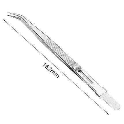Delicate Task Precision Tweezer Set with Secure Slide Lock Mechanism