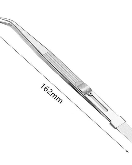 Delicate Task Precision Tweezer Set with Secure Slide Lock Mechanism