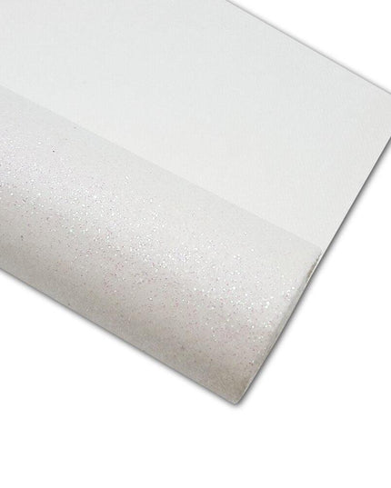 Sparkling White Faux Leather Craft Roll: Elevate Your DIY Masterpieces