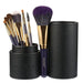 Deluxe Makeup Brush Set: Elegant PU Organizer & Premium Synthetic Fibers