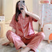 Leopard Print Satin Pajama Set - Luxurious Comfort for Women