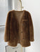 Luxe Elegance: Real Fur Winter Jacket with Double-Breasted V-Neck