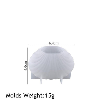 Marine Shell Silicone Mold Kit - Creative DIY Set for Candles, Soaps, and Home Decor