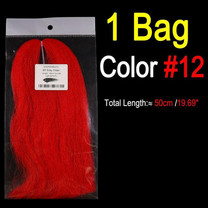 Vivid Synthetic Hair Fly Tying Material - High-Quality Fiber for Authentic Fly Designs