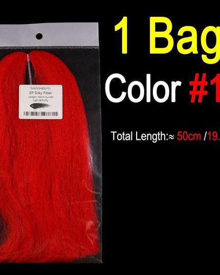 Vivid Synthetic Hair Fly Tying Material - High-Quality Fiber for Authentic Fly Designs