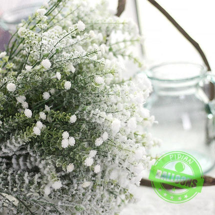 Timeless White Dried Babysbreath Stems - Perfect for Elegant Weddings and Crafting