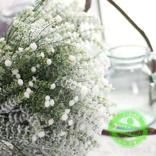 Timeless White Dried Babysbreath Stems - Perfect for Elegant Weddings and Crafting
