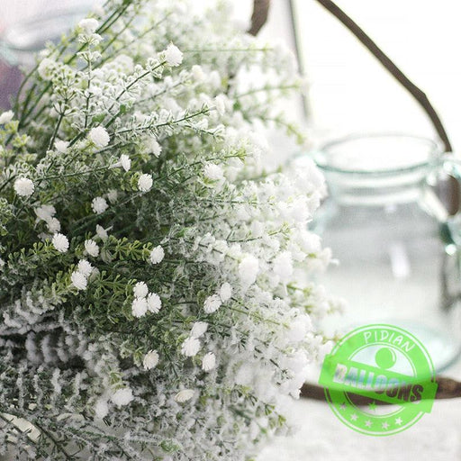 Elegant White Babysbreath Preserved Flower Stems - Perfect for Wedding Decor and DIY Crafts