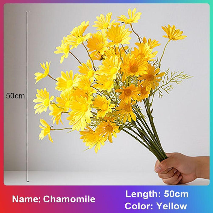 Chic Silk Dandelion Floral DIY Home Decoration Set - Elegant and Versatile