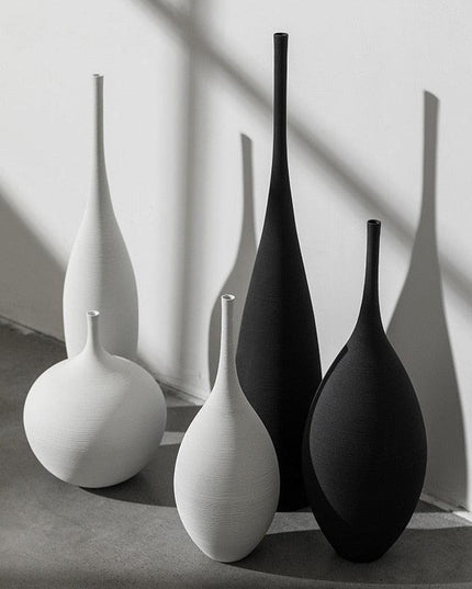Contemporary Monochrome Vase for Stylish Home Decor