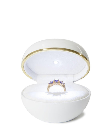 Charming LED Egg-Shaped Ring Box for Stunning Jewelry Presentation