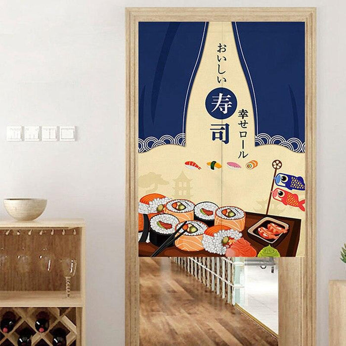 Japanese Noren Door Curtain - Premium Polyester Fabric for Versatile Home Decor