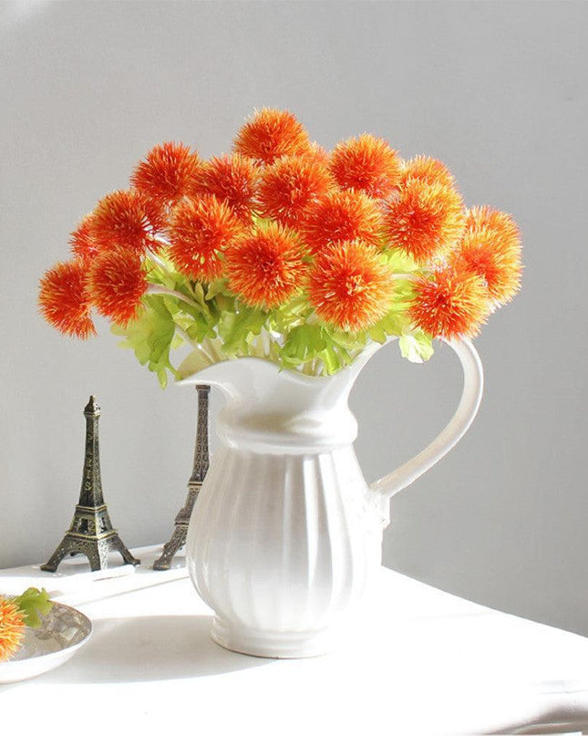 Chic Silk Dandelion Floral DIY Home Decoration Set - Elegant and Versatile