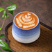 Artisan European Nature-Inspired Tea Cup Set with Unique Kiln-Fired Glazing