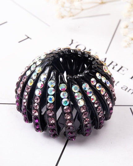 Chic Crystal Nest Hair Claw for Effortless Style