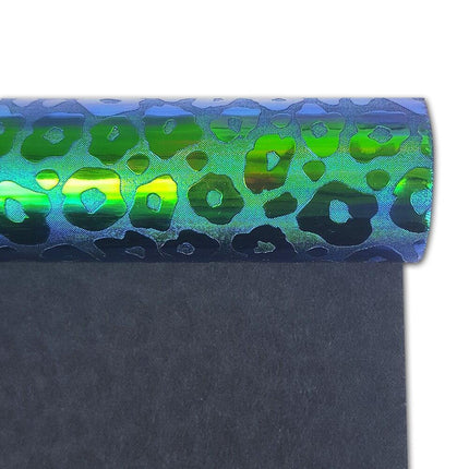 Leopard Print PU Leather Craft Roll - Essential Material for Creative Endeavors