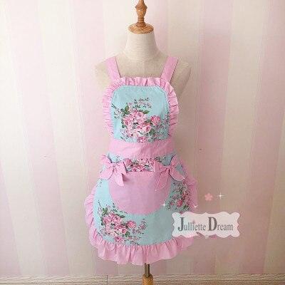 Elegant Korean Lace Cooking Apron for Stylish Chefs