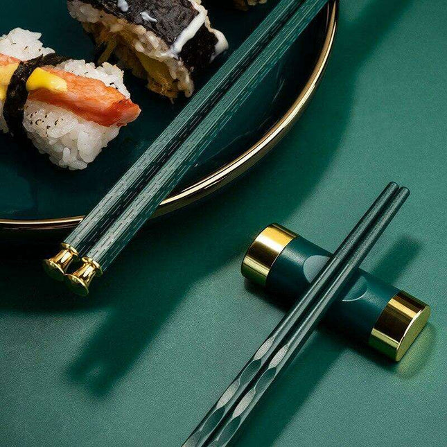 Stylish Japanese Non-Slip Chopsticks Collection - 5 Pairs