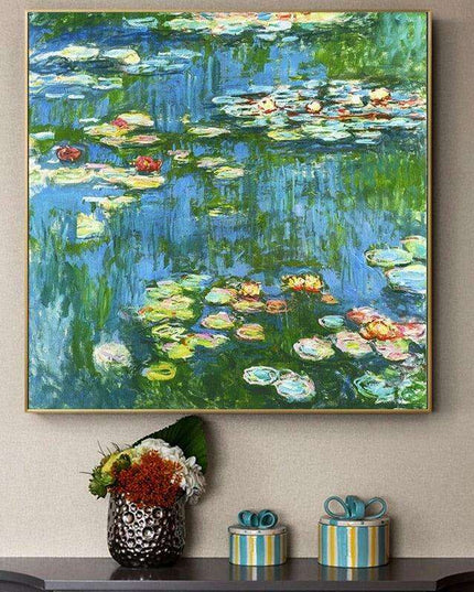 Tranquil Water Lilies Custom Canvas Art - Multiple Size Options Available