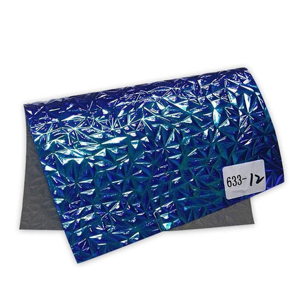 Radiant Crumpled Holographic PU Faux Leather for Creative Creations