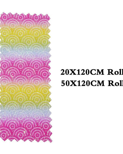 Vibrant Glittery Faux Leather Crafting Roll - Ignite Your Creative Projects