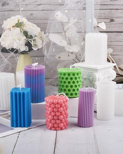 Candle Crafting Masterpiece: Roman-Style Silicone Mold Set for Creative Artistry