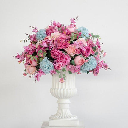 Charming Silk Floral Sphere with Roses and Hydrangeas - Perfect for Special Events and Celebrations