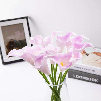 Lifelike Premium PU Calla Lily Artificial Flowers for Sophisticated Home Decor