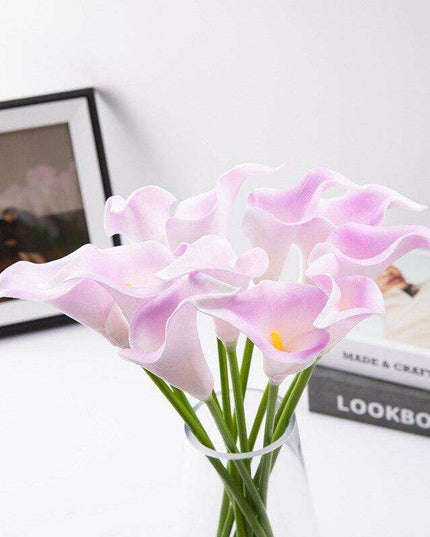 Lifelike Premium PU Calla Lily Artificial Flowers for Sophisticated Home Decor