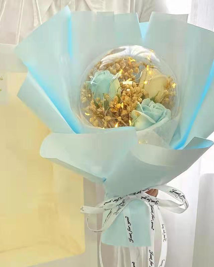 Exquisite Xingdailu Doll Collection Dried Gypsophila Bouquet