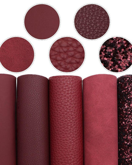 Elegant Fish Scale Dot Faux Leather Crafting Kit for Creative Projects