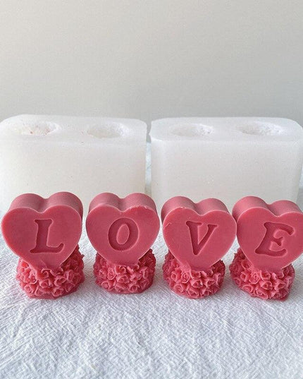 Rose Blossom Candle Craft Silicone Mold for Elegant DIY Creations