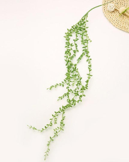 Serene Succulent Cascade: Realistic Artificial Vine for Indoor and Outdoor Charm